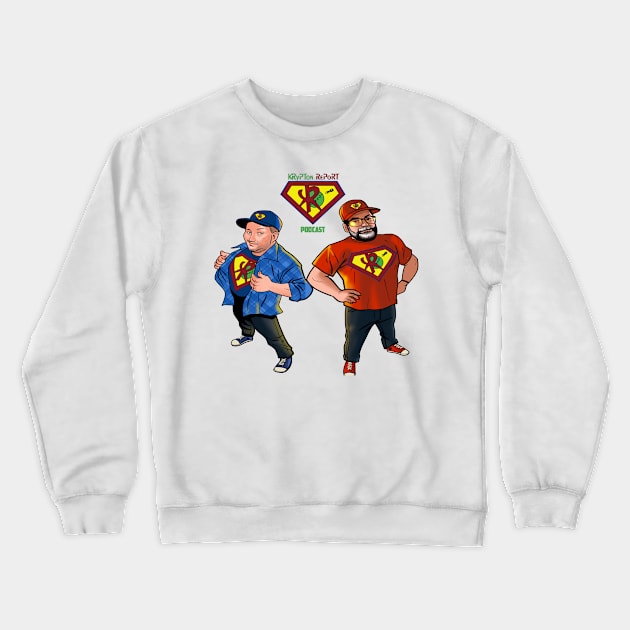 New Logo Transparent Crewneck Sweatshirt by Krypton Report Podcast 